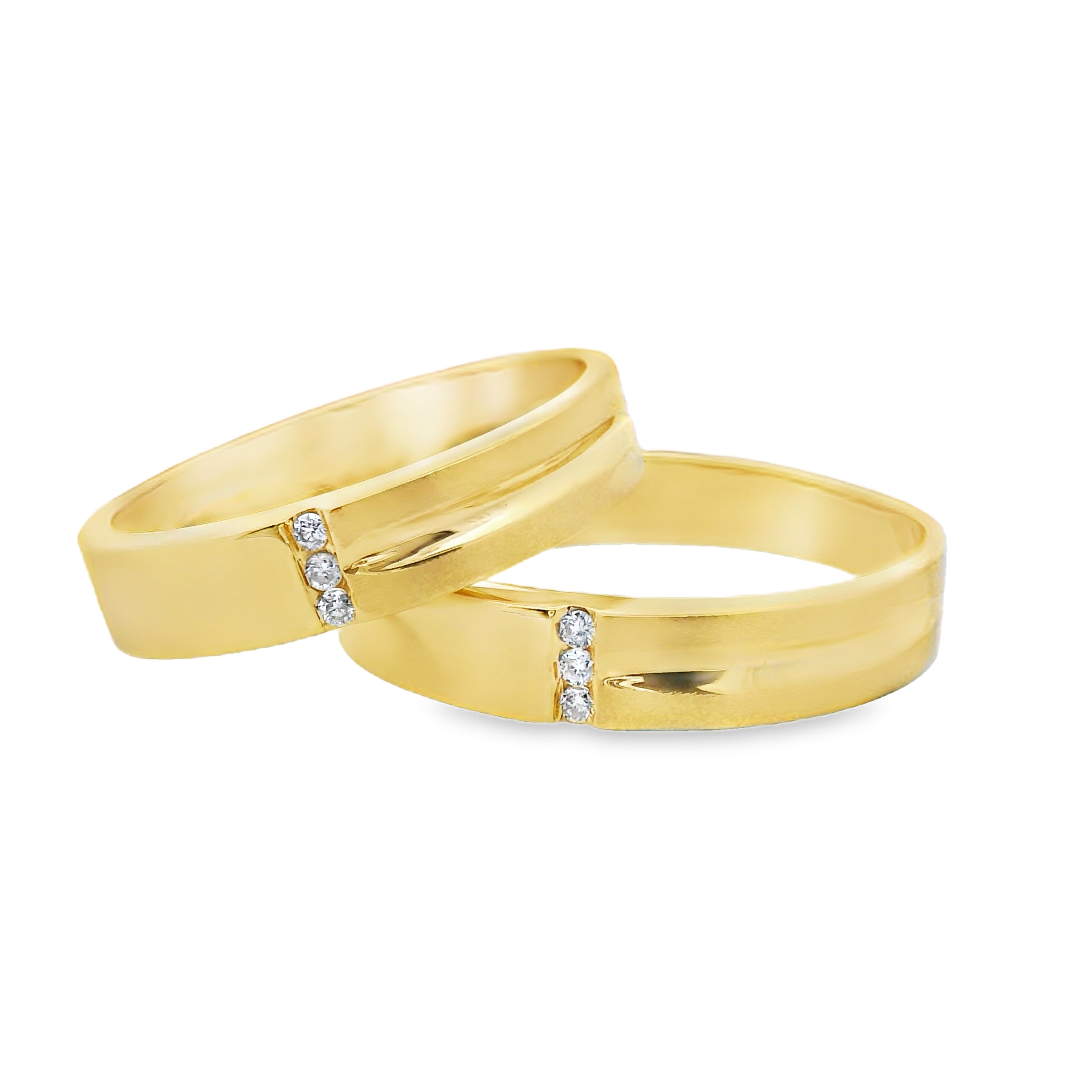 Kimberly White Gold Wedding Ring Set